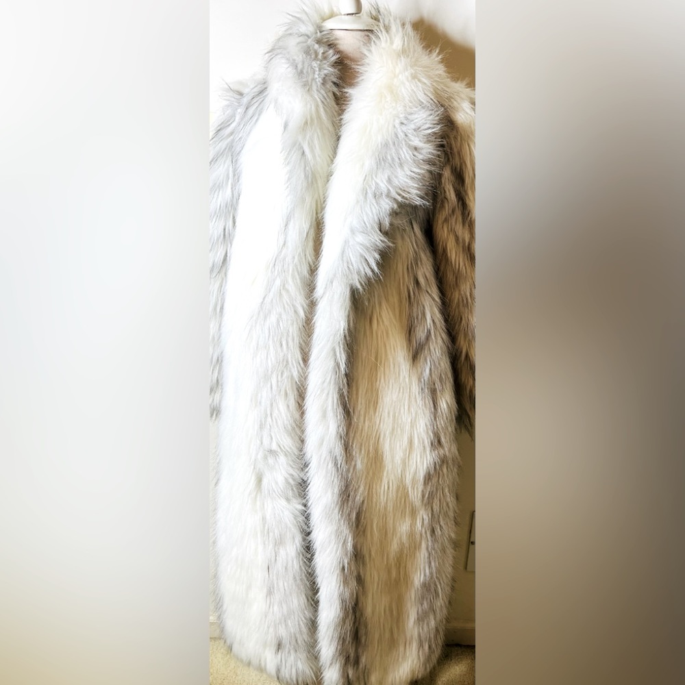 Vintage Casper Faux Fur Coat- Full Length Size M/L